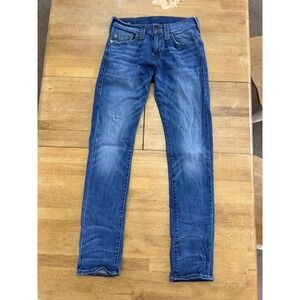 True Religion Mens Jeans Size 29 Geno Relaxed Slim Fit Stretch Straight